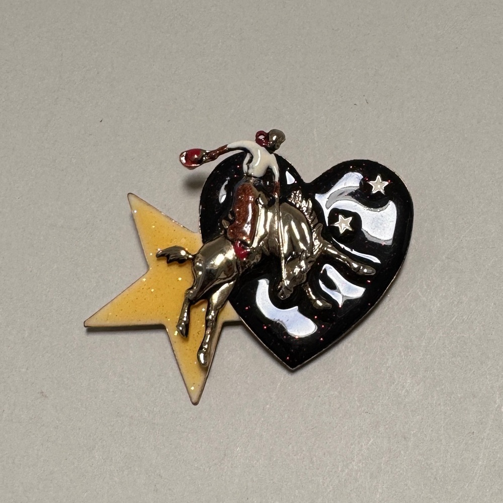 “Cowboy Rider” Brooch